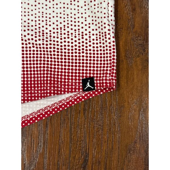 MICHAEL JORDAN Mens No 23 CHICAGO BULLS Size XL Baseball T-Shirt Red White logo - Picture 8 of 8